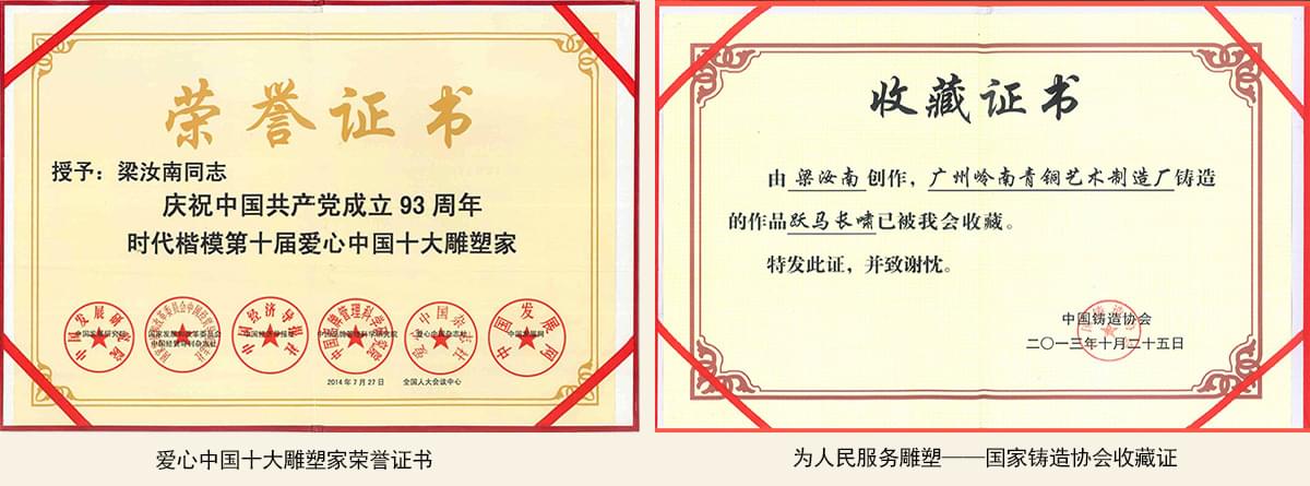 梁汝南大師部分榮譽(yù)證書展示 梁汝南大師部分榮譽(yù)證書展示