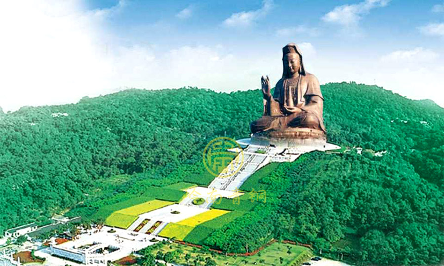 廣東省南海西樵山大型銅觀音坐像工程 銅觀音坐像