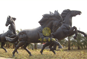 廣東中山火炬開發區《銅馬》動物雕塑工程