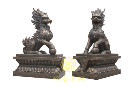 現貨：銅麒麟（高980mm、寬300mm）