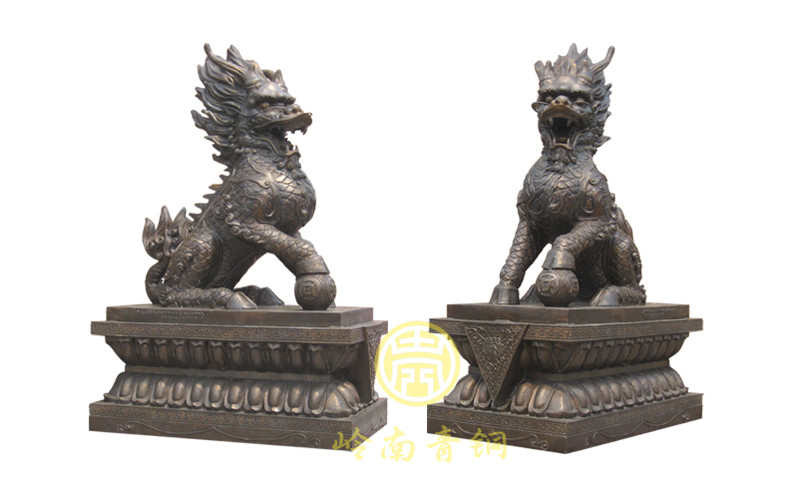 現(xiàn)貨：銅麒麟（高680mm、寬300mm）