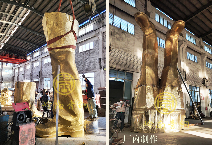 努喬馬銅像廠內制作 努喬馬銅像廠內制作